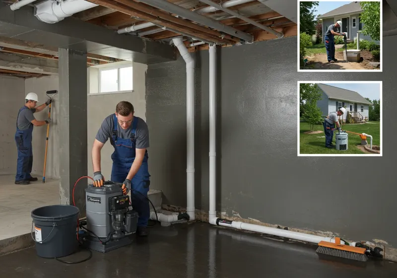 Basement Waterproofing and Flood Prevention process in Martins Ferry, OH